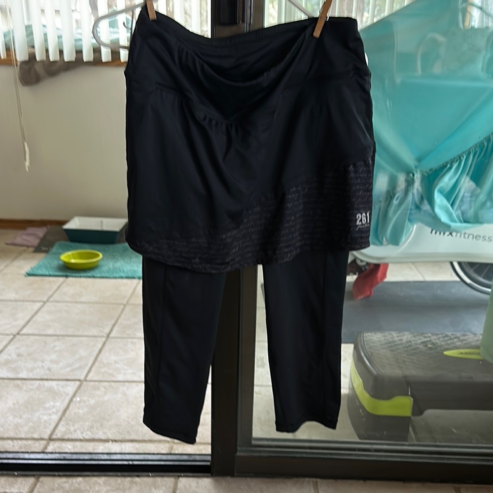 Skirt Sports Black Skirted Leggings